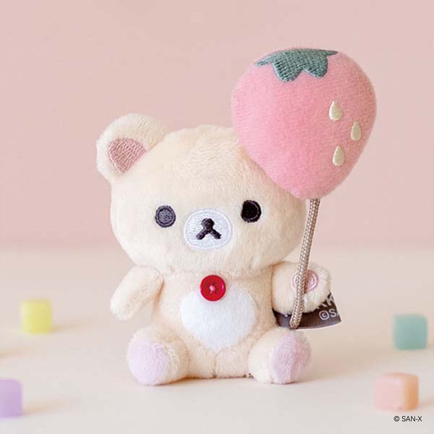 Korilakkuma Chairoikoguma Strawberry Balloon plush set shops