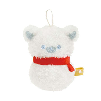 Rilakkuma | Christmas 2024 | Snowman Ornament Tenori Mini Plush