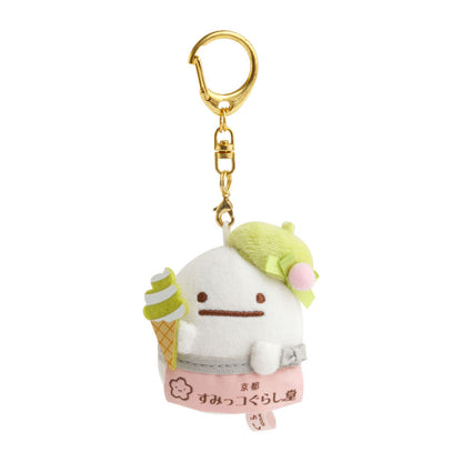 Sumikko Gurashi | Shimizuzaka Store Limited | Ghost Obake (Matcha Cafe) Tenori Keychain Mini Plush