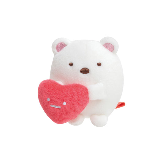 Sumikko Gurashi | Shirokuma's Handmade Toy | Shirokuma (Heart) Tenori Mini Plush