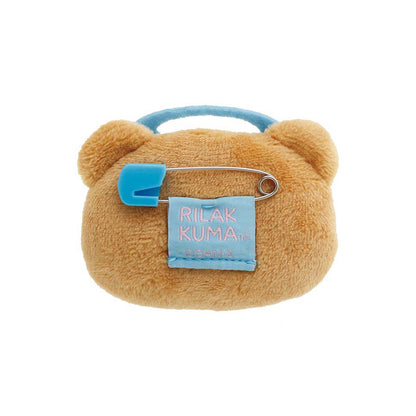 Rilakkuma | Emoji Series | Rilakkuma (Angel) Mini Plush Badge