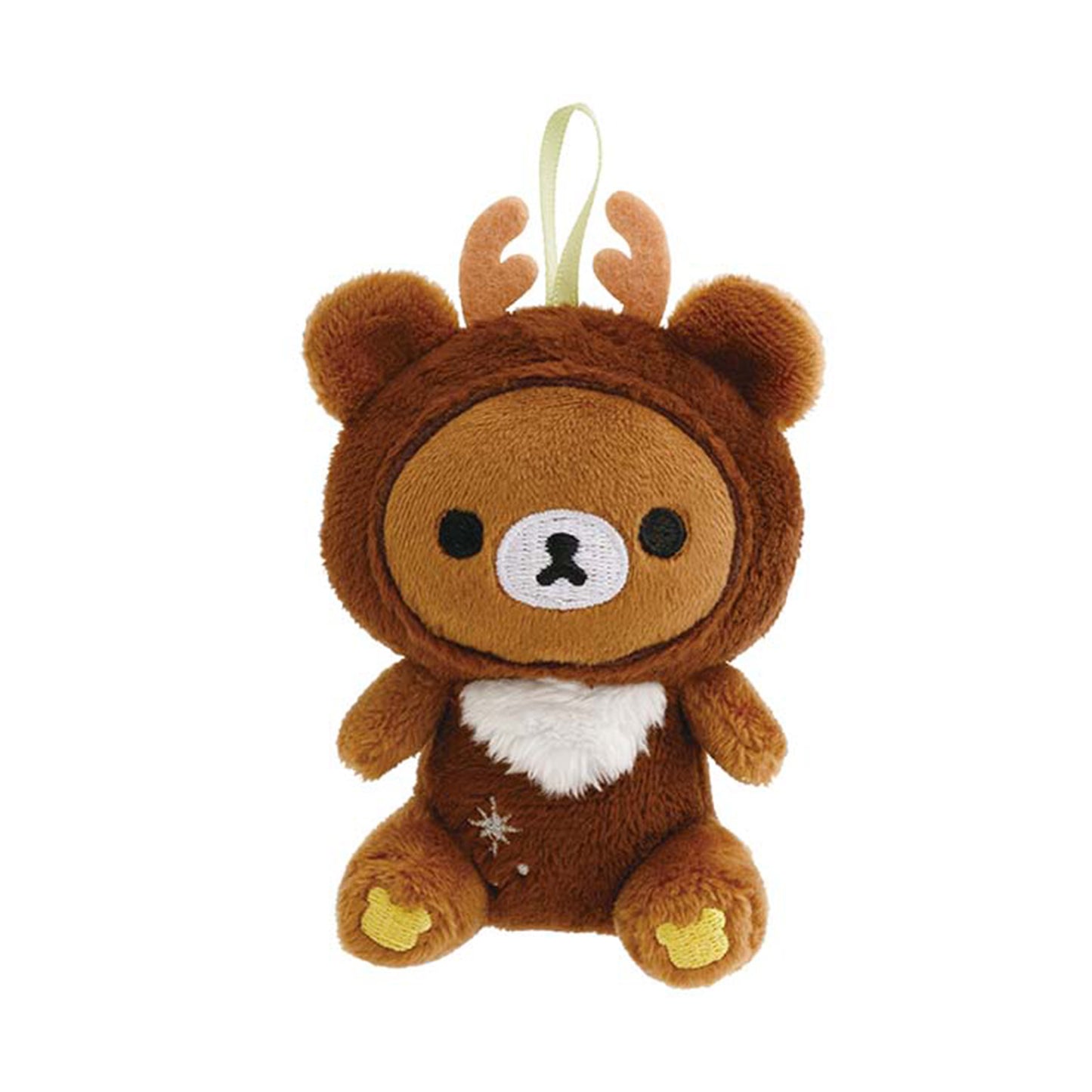 Rilakkuma | Christmas 2024 | Chairoikoguma (Reindeer) Ornament Tenori Mini Plush