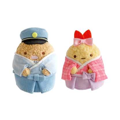 Sumikko Gurashi | Taisho Romance | Ebifurai no Shippo & Tonkatsu Tenori Mini Plush Set | Tokyo Station Shop Limited