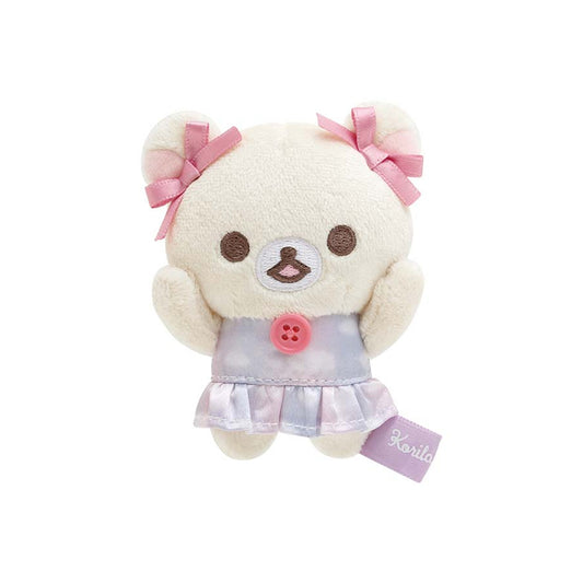 Rilakkuma | Sky's Curly Cotton Candy | Korilakkuma (Dress) Tenori Mini Plush