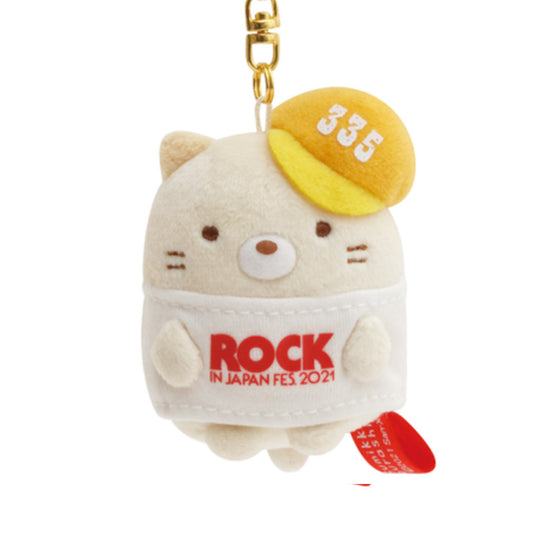 Sumikko Gurashi | Rock in Japan Fes 2021 | Neko Cat Keychain Tenori Mini Plush | Collab Limited