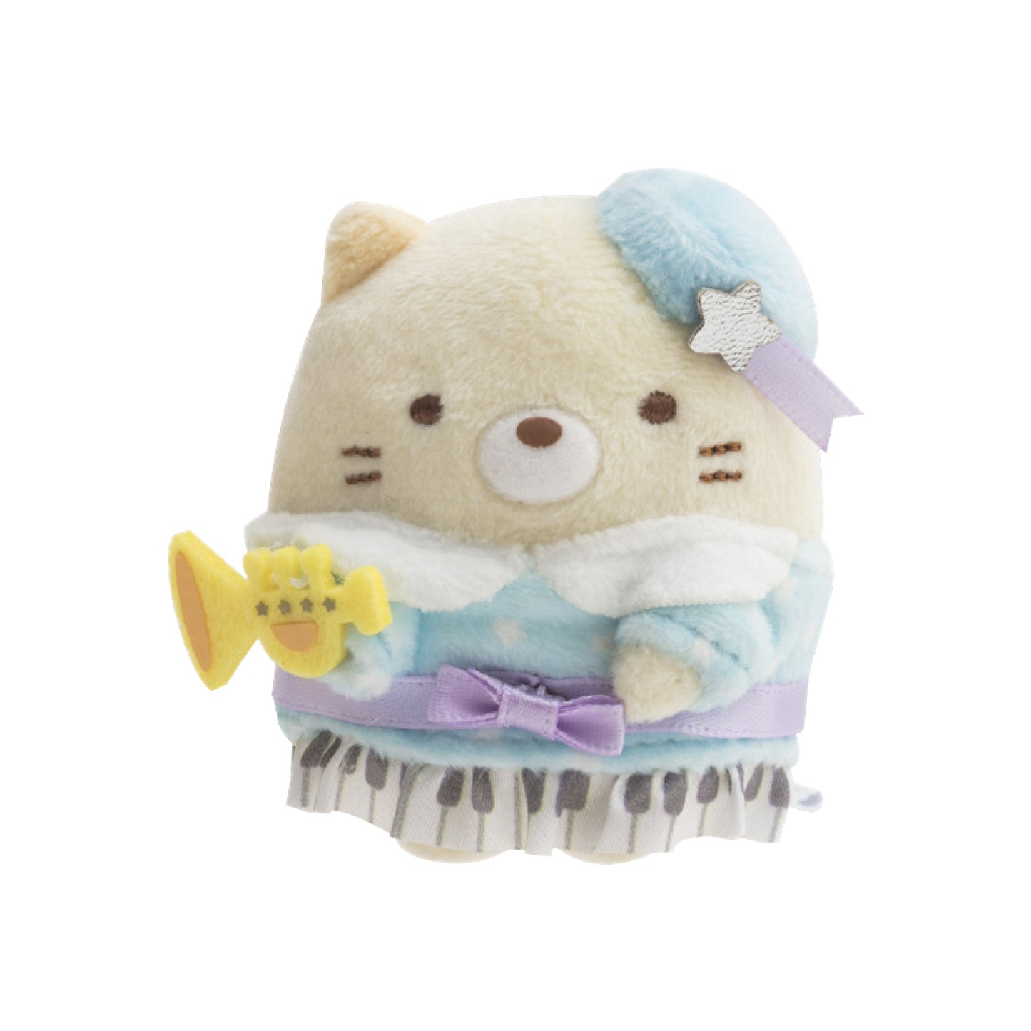 Sumikko Gurashi | Starry Sky Concert | Neko Cat (Trumpet) Tenori Mini Plush | Limited Edition