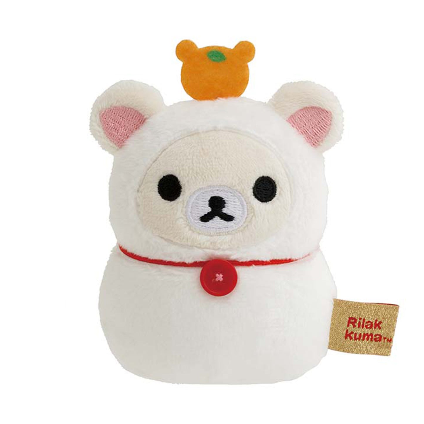 Rilakkuma | Jahr der Schlange 2025 | Korilakkuma (Kagami Mochi) Tenori Mini-Plüsch