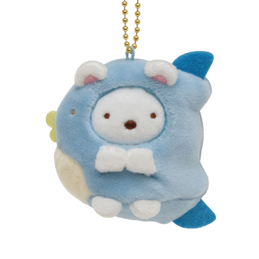 Sumikko Gurashi | Aquarium 2022 | Shirokuma (Sunfish) Mochi Keychain Tenori Mini Plush | Collab Limited