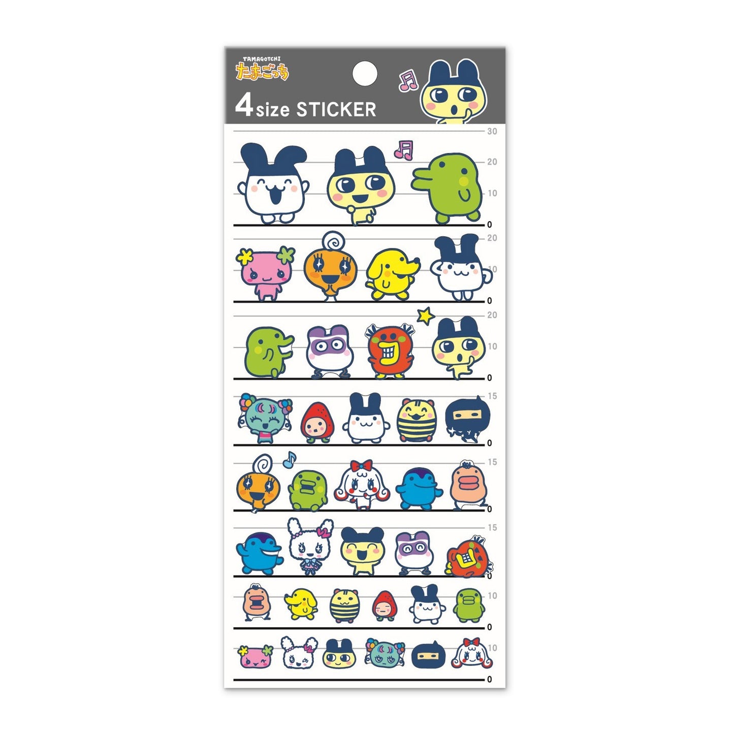 Tamagotchi | 4-size | Color Stickers