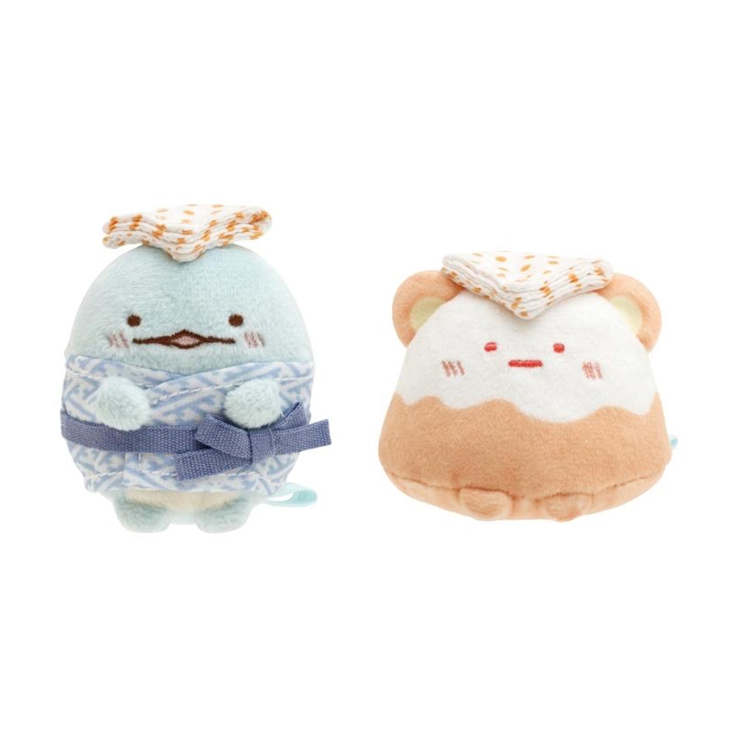 Sumikko Gurashi | I Want to Travel | Tokage & Yama (Hot Spring) Tenori Mini Plush Set | Shop Limited