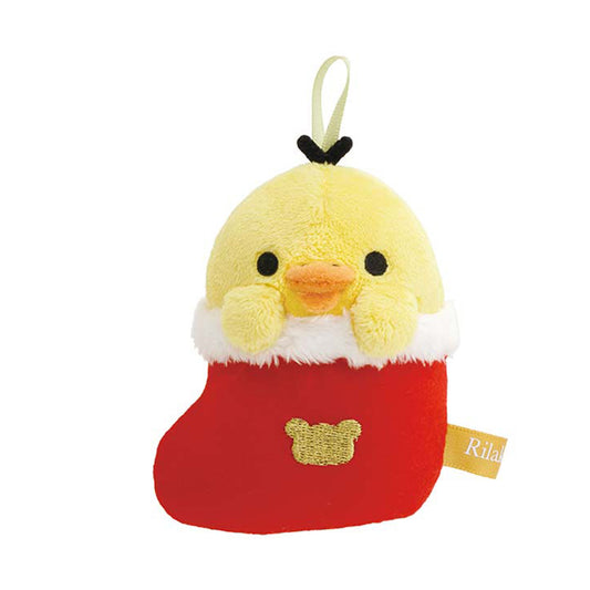 Rilakkuma | Christmas 2024 | Kiiroitori (Sock) Ornament Tenori Mini Plush