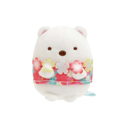 Sumikko Gurashi | I Want to Travel | Shirokuma (Summer) Tenori Mini Plush | Yama Ippai Souvenir Shop Limited