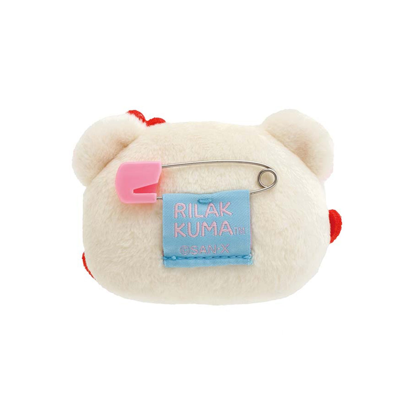 Rilakkuma | Emoji Series | Korilakkuma (In Love) Mini Plush Badge