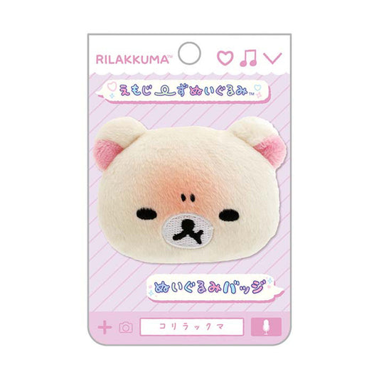 Rilakkuma | Emoji Series | Korilakkuma (Angry) Mini Plush Badge