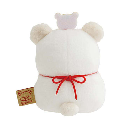 Rilakkuma | Jahr der Schlange 2025 | Korilakkuma (Kagami Mochi) Tenori Mini-Plüsch