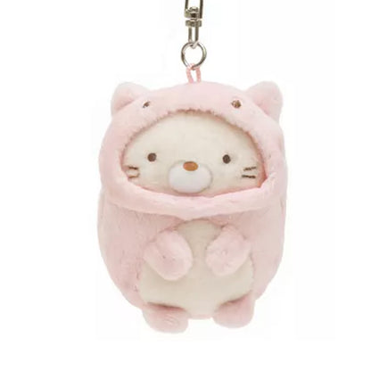 Sumikko Gurashi | Tokage & Mother | Neko Cat (Dinosaur) Keychain Tenori Mini Plush