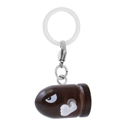 Super Mario | Mejirushi Personal Marker | Bullet Bill Keychain Figure