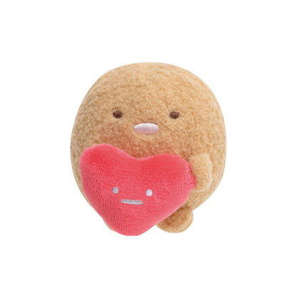 Sumikko Gurashi | Shirokuma's Handmade Toy | Tonkatsu (Heart) Tenori Mini Plush