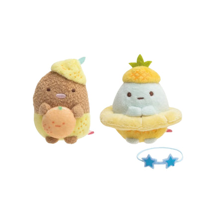 Sumikko Gurashi | Penpen Fruit Vacation | Tonkatsu (Lemon) & Tapioca (Pineapple) Tenori Mini Plush Set | Shop Limited