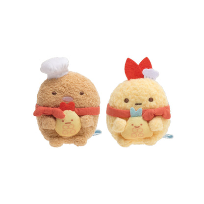 Sumikko Gurashi | Sumikko Bakery | Ebifurai no Shippo & Tonkatsu (Bread) Tenori Mini Plush Set | Shop Limited