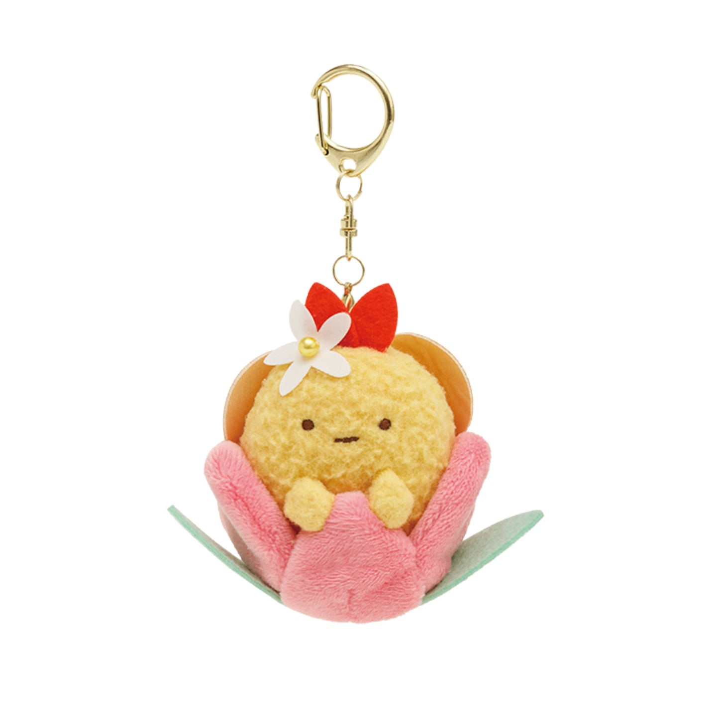 Sumikko Gurashi | Zassou & Fairy's Flower Garden | Ebifurai no Shippo (Tulip) Keychain Tenori Mini Plush