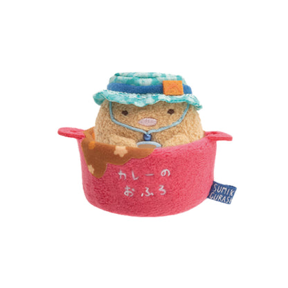 Sumikko Gurashi | Otter and Sumikko Camping | Tonkatsu & Curry Pot Tenori Mini Plush Set | Shop Limited