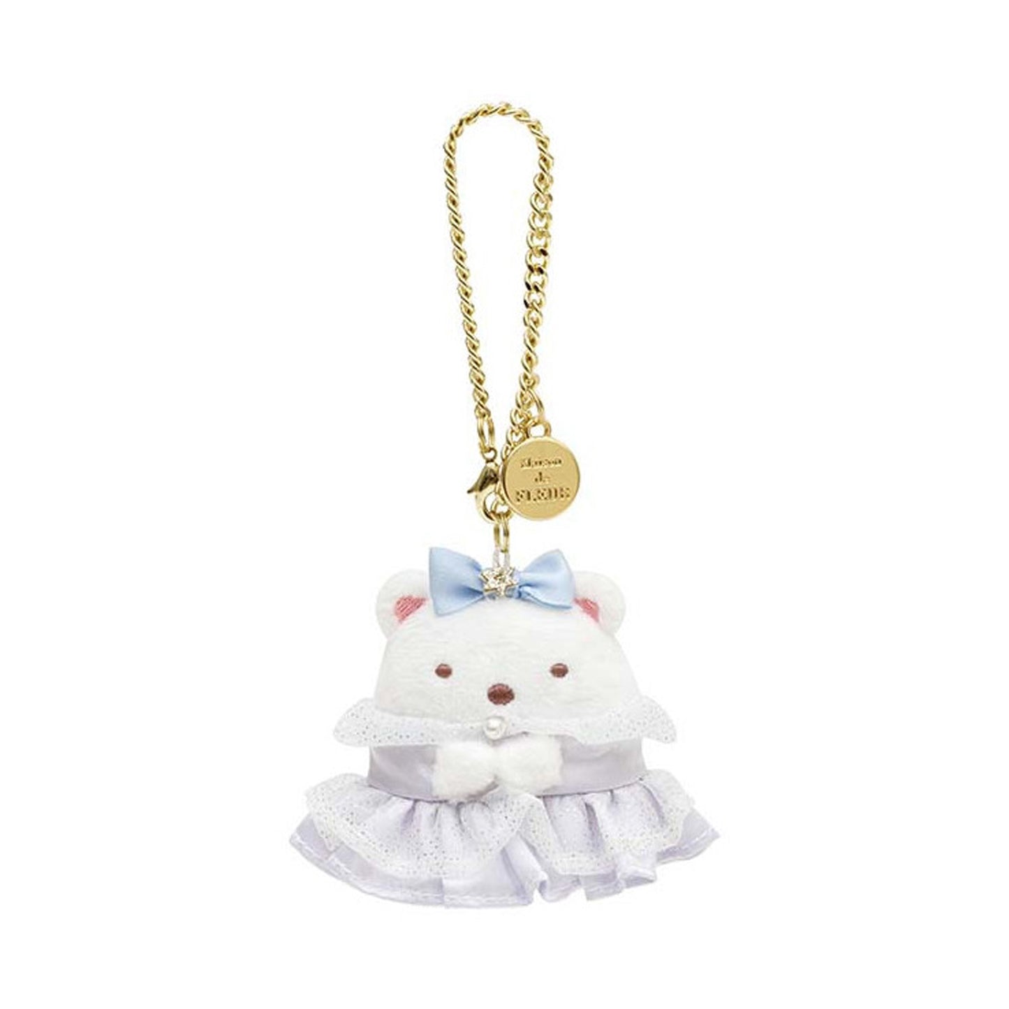 Sumikko Gurashi | Maison de Fleur 3 | Shirokuma Keychain Tenori Mini Plush | Limited Edition