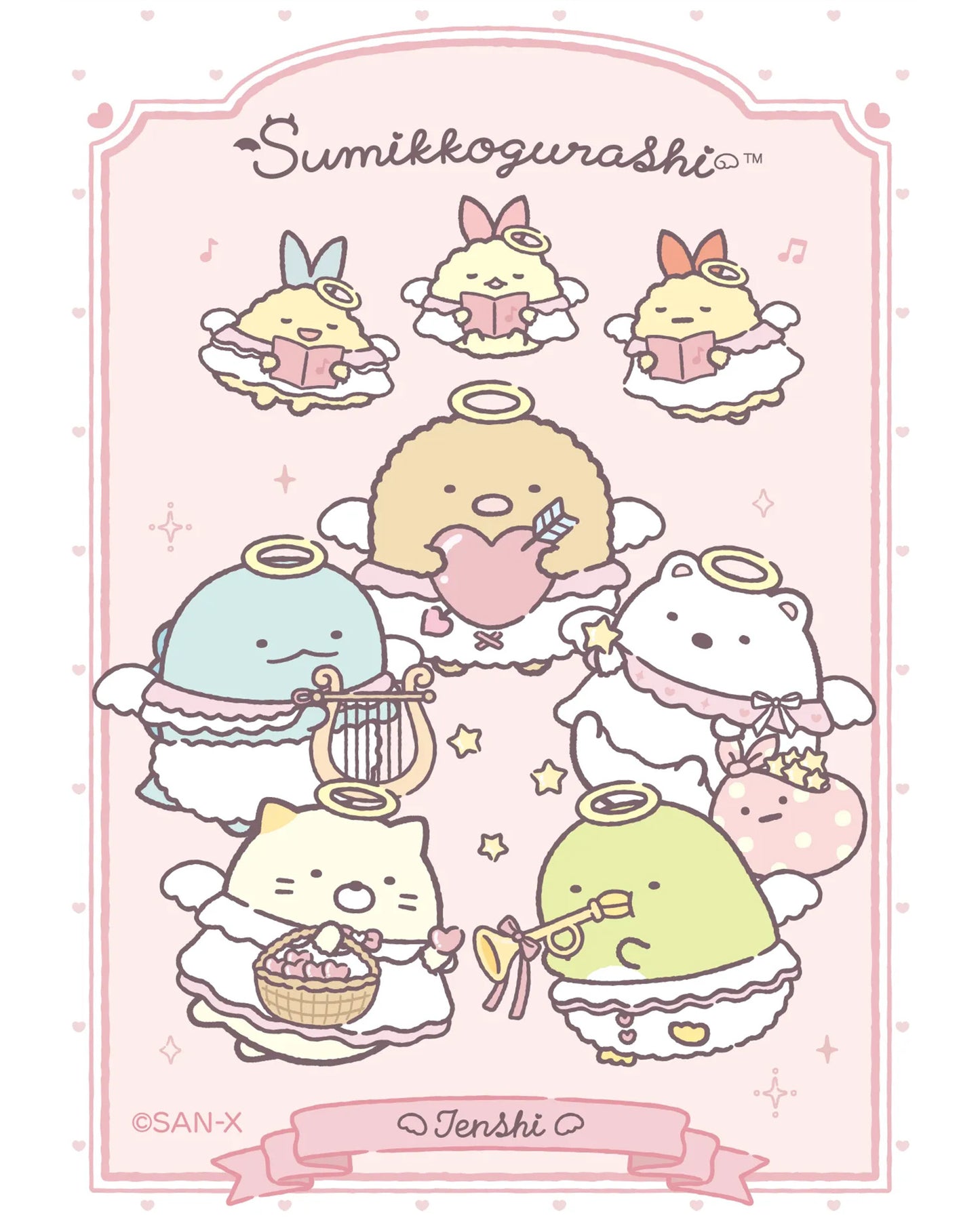 PRE-ORDER | Sumikko Gurashi | Angel & Devil Tails | Black Tapioca (Devil) Tenori Mini Plush