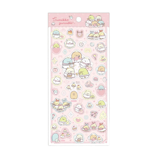 PRE-ORDER | Sumikko Gurashi | Angel & Devil Tails | Angels (Pink) Foil Stamping Stickers