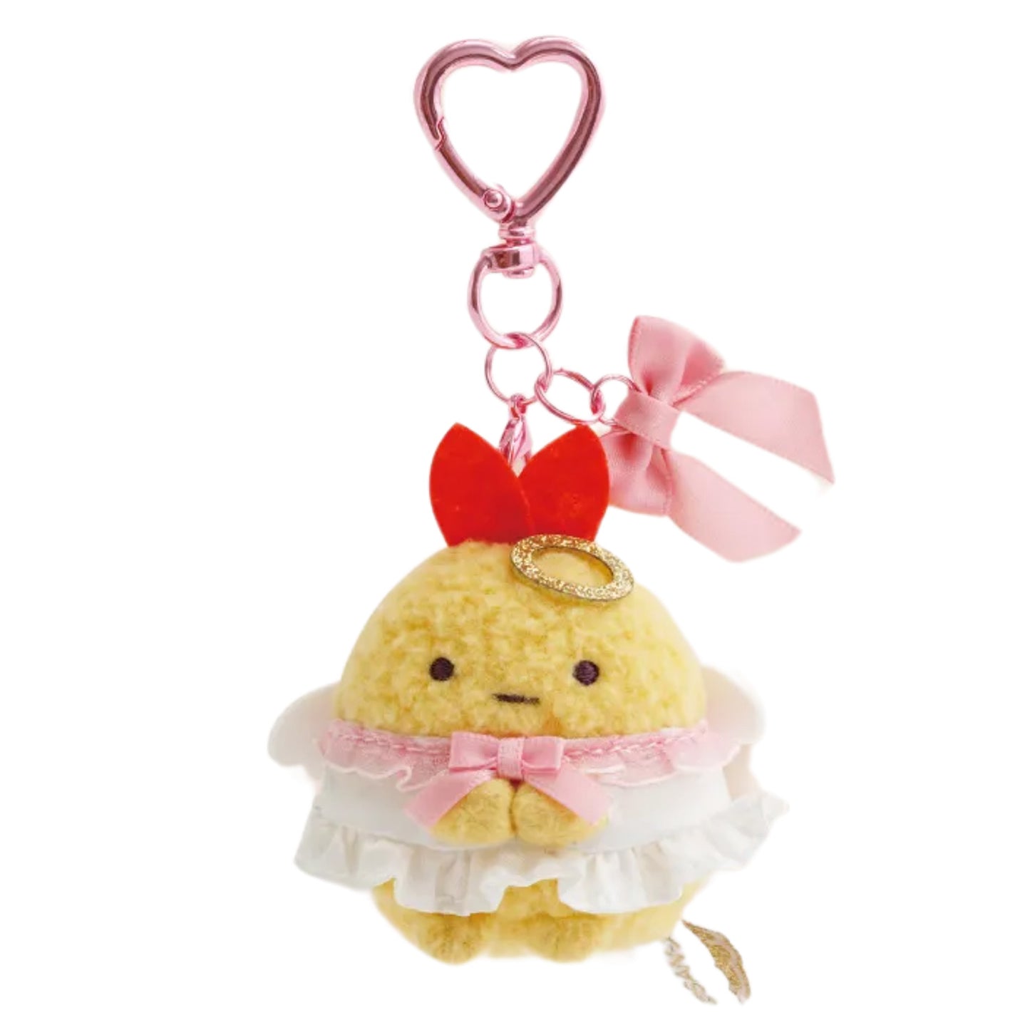 PRE-ORDER | Sumikko Gurashi | Angel & Devil Tails | Ebifurai no Shippo (Angel) Mascot Mini Plush