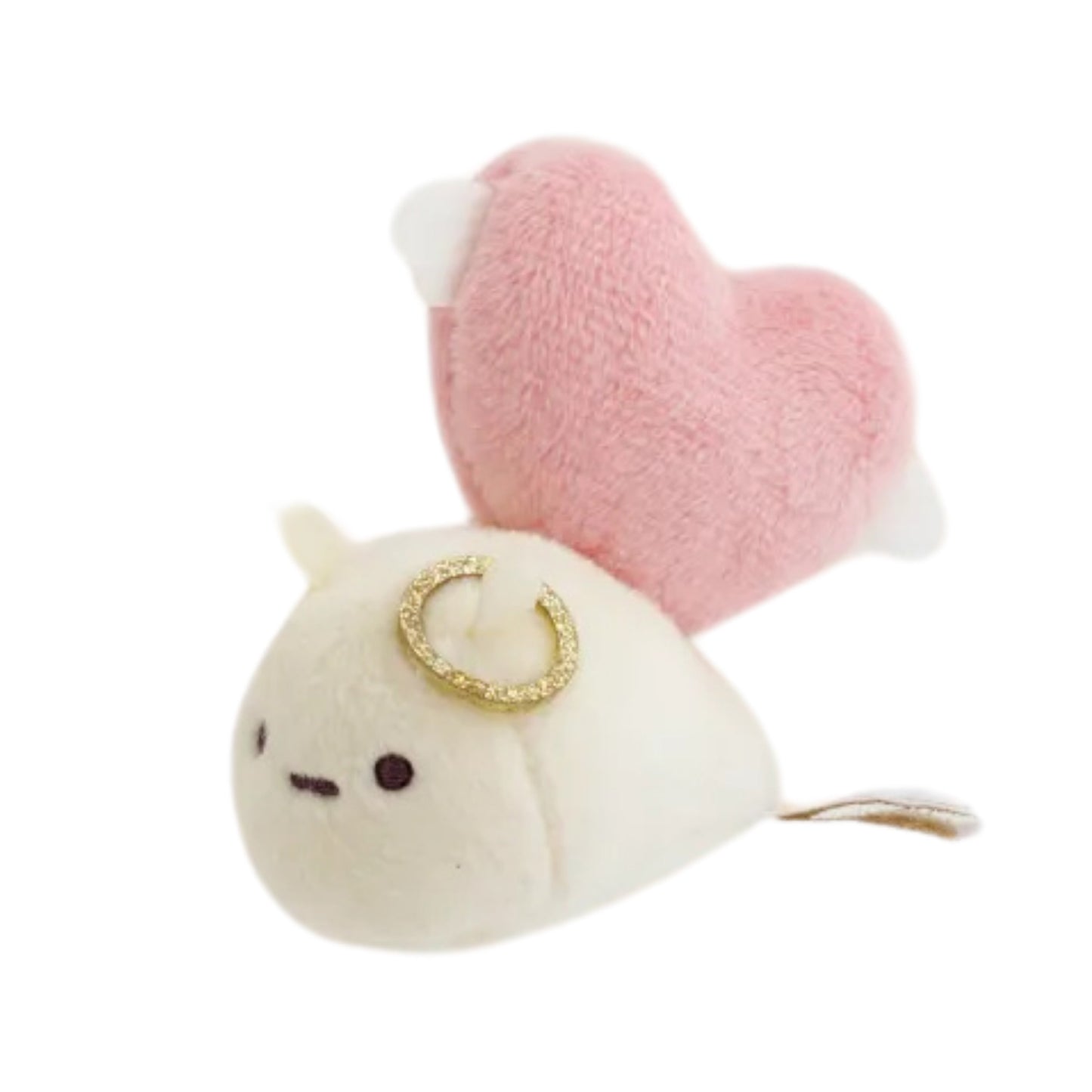 PRE-ORDER | Sumikko Gurashi | Angel & Devil Tails | Nisetsumuri Fake Snail (Angel) Tenori Mini Plush