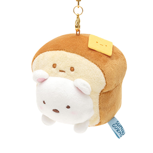 Sumikko Gurashi | Bakery Sumikko | Shirokuma (Bread) Keychain Tenori Mini Plush
