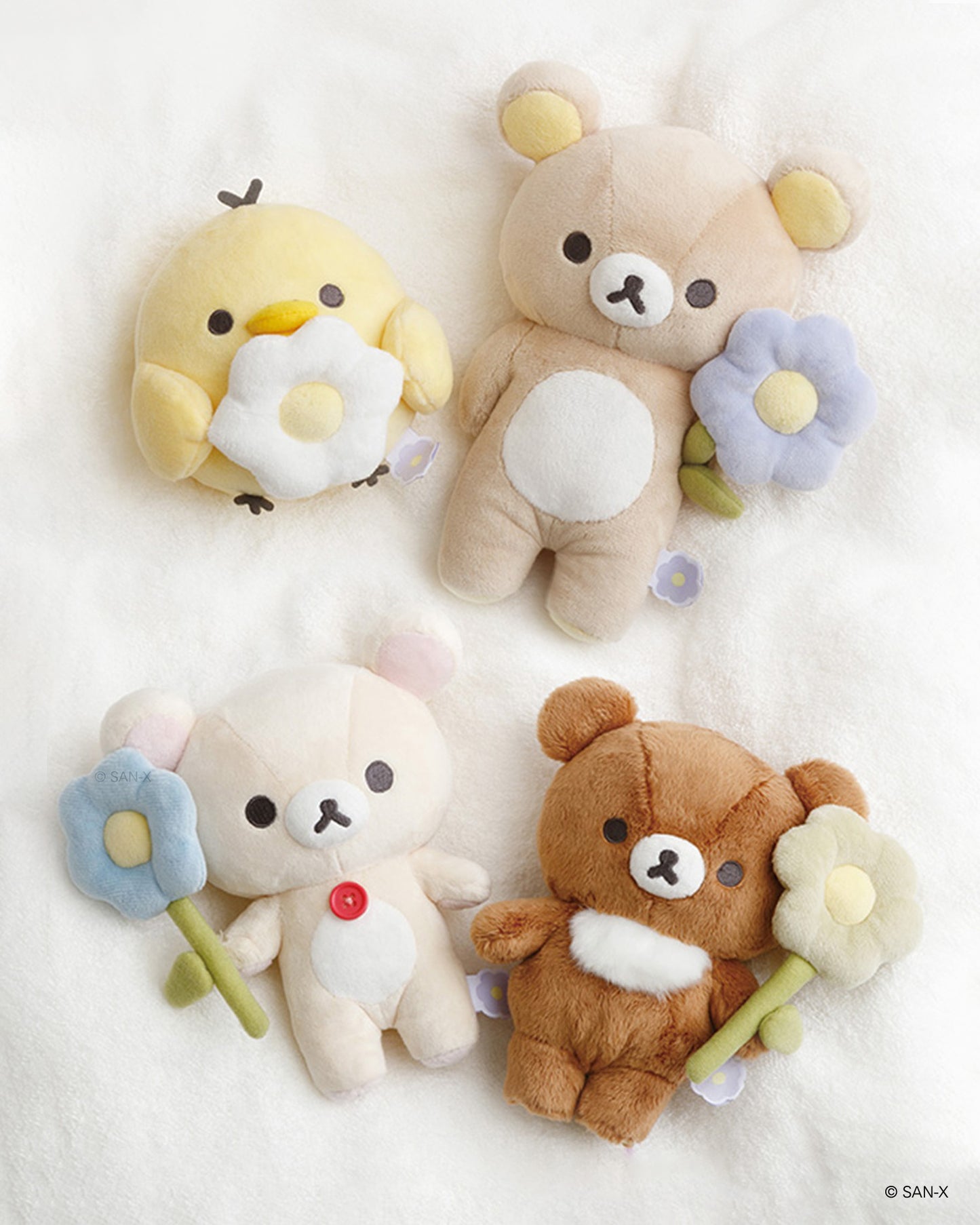 Rilakkuma | Basic Rilakkuma Flower | Chairoikoguma Small Plush