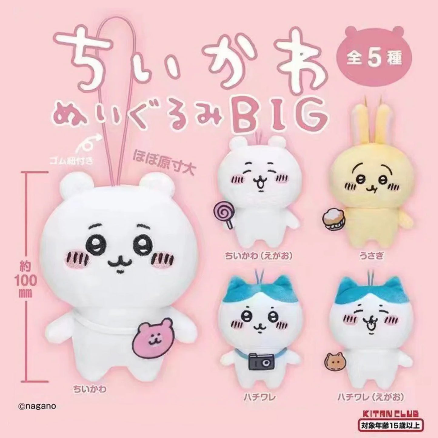 Chiikawa | BIG Series 1 | Hachiware Smiling (Cookie) Mini Plush