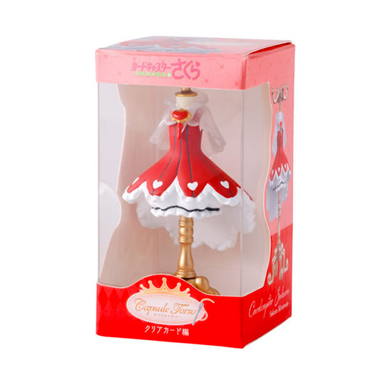 Cardcaptor Sakura | Capsule Torso Miniature & Package Collection | Red Heart Dress (Clear Card) Figure
