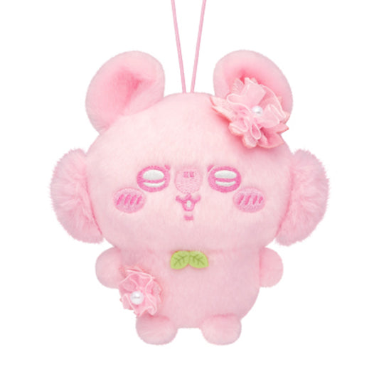 Chiikawa | Nui Palette: Sakura Cherry Blossom Color | Momonga Soft Fluffy Mascot Mini Plush