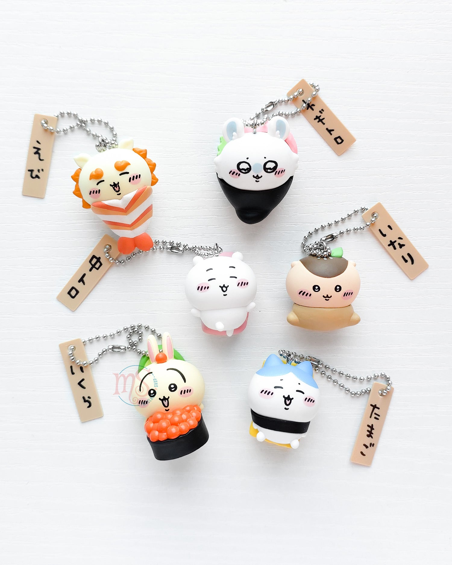 Chiikawa | Sushi Series | Momonga (Negitoro) Keychain Figure