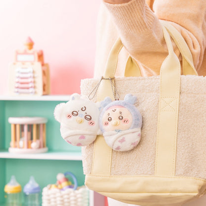 PRE-ORDER | Chiikawa | Baby Plush Lottery | Momonga (Swaddle) Mascot Mini Plush | Ichiban Kuji