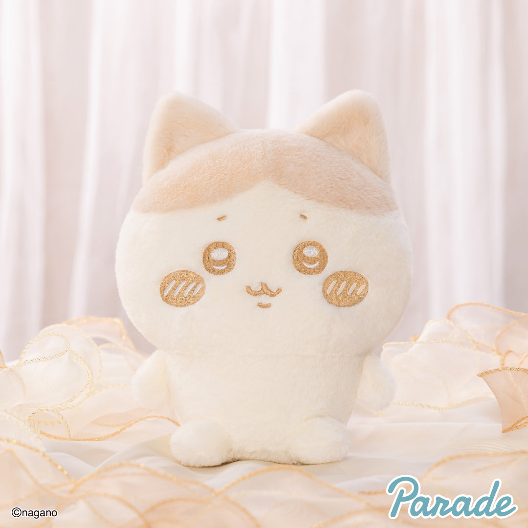 Chiikawa | Nui Palette: Milchfarbe | Hachiware weiches, flauschiges kleines Plüschtier