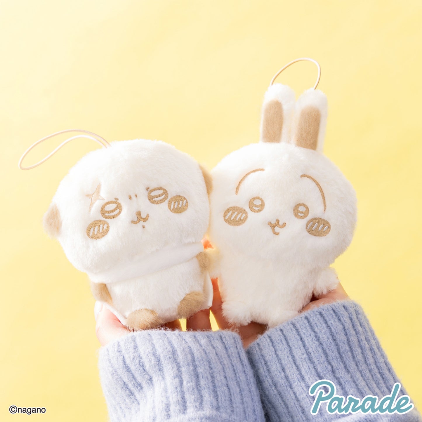 Chiikawa | Nui Palette: Milk Color | Usagi Soft Fluffy Keychain Mini Plush