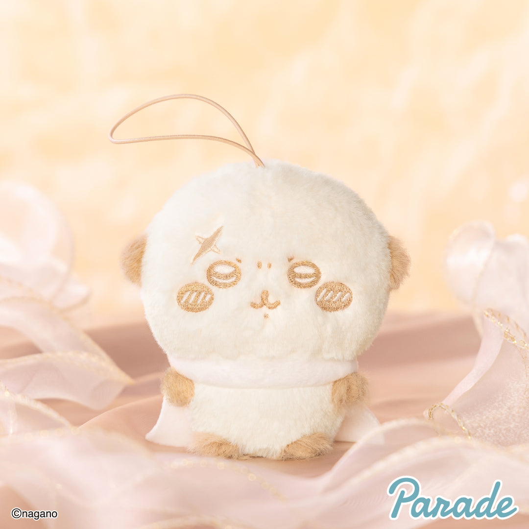 Chiikawa | Nui Palette: Milk Color | Rakko Soft Fluffy Keychain Mini Plush
