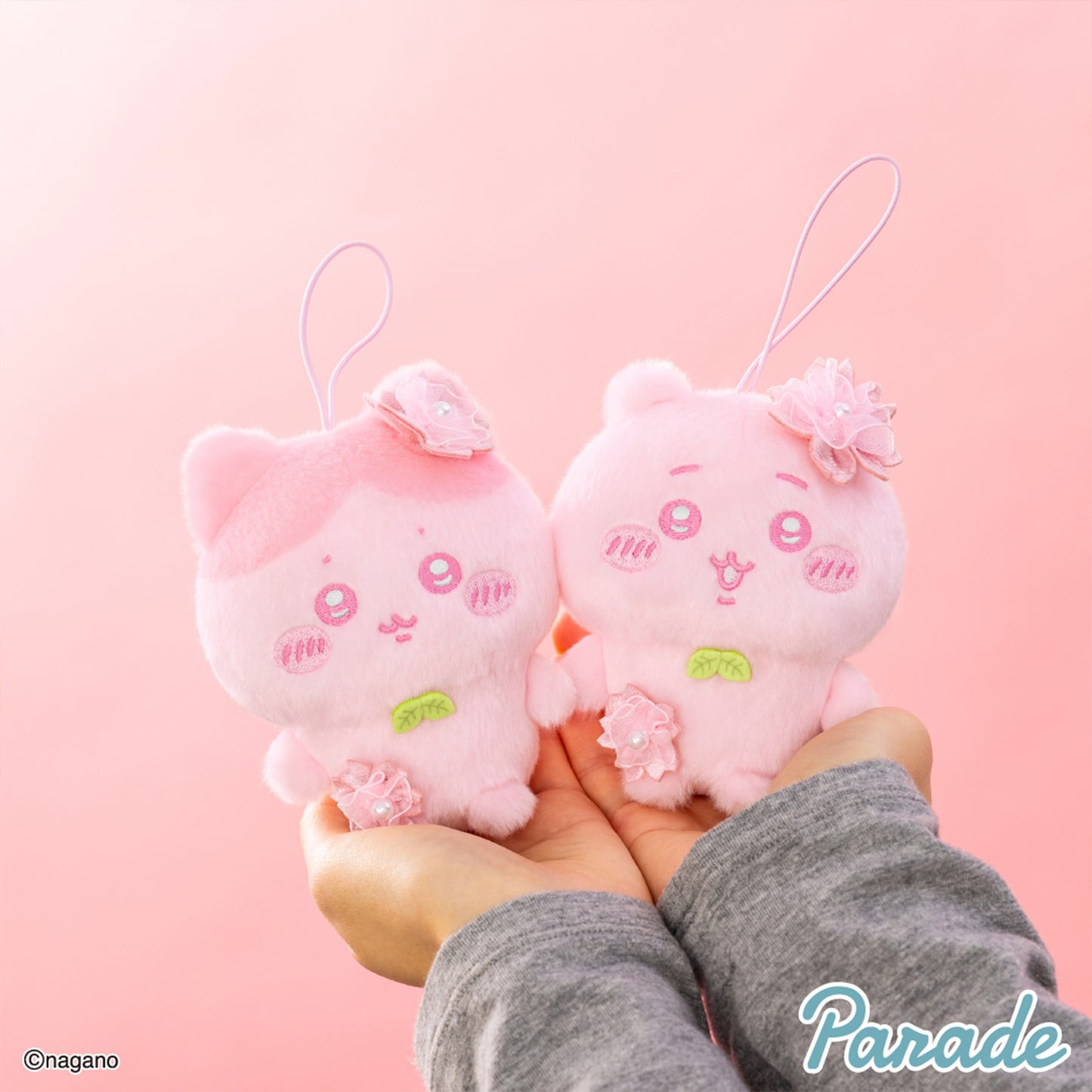 Chiikawa | Nui Palette: Sakura Cherry Blossom Color | Hachiware Soft Fluffy Mascot Mini Plush