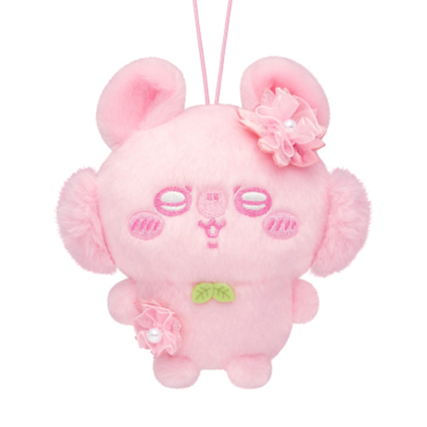 Chiikawa | Nui Palette : Couleur Fleur de cerisier Sakura | Peluche Mascotte Mini toute douce Momonga