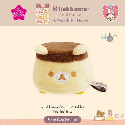 PRE-ORDER | Rilakkuma | Wonderful Home | Rilakkuma (Pudding) Tenori Mini Plush