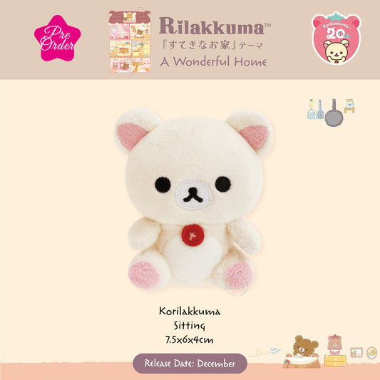 PRE-ORDER | Rilakkuma | Wonderful Home | Korilakkuma Sitting Tenori Mini Plush