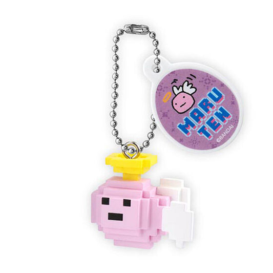Tamagotchi | Pixelated Dot Charm | Maruten Marutchi Angel Keychain Mini Figure