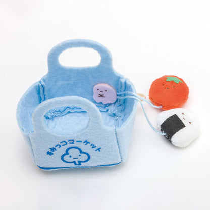 Sumikko Gurashi | Ebifurai no Shippo's Errand | Market Grocery Bag Tenori Mini Plush