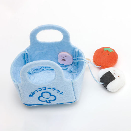 Sumikko Gurashi | Ebifurai no Shippo's Errand | Market Grocery Bag Tenori Mini Plush