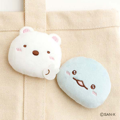 PRE-ORDER | Sumikko Gurashi | Emoji Series | Neko Cat (Star Struck) Mini Plush Badge