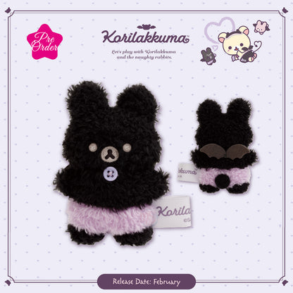 PRE-ORDER | Rilakkuma | Korilakkuma's Little Devil Mood | Koakuma Black Rabbit Tenori Mini Plush